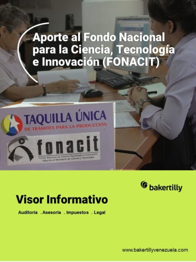 Aporte al Fondo Nacional para la Ciencia, Tecnología e Innovación (FONACIT)